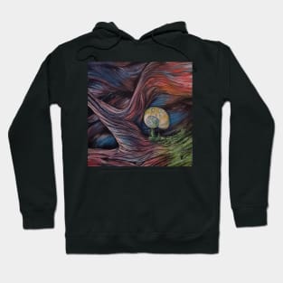 moon snail driftwood beach Hoodie